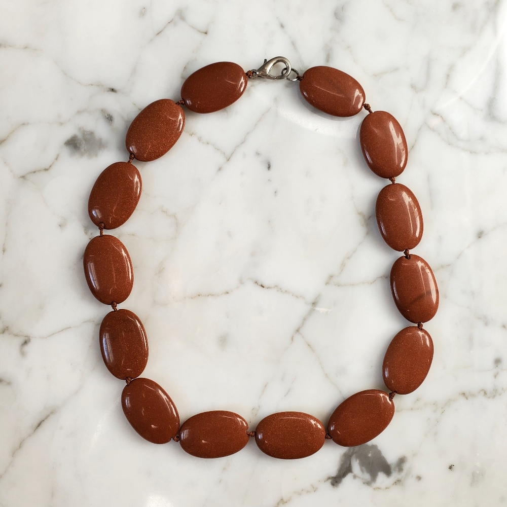 Gold Sandstone Necklace